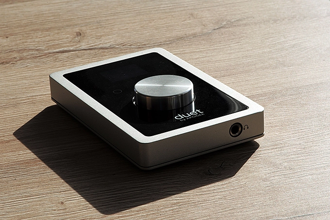 Image of Apogee Duet 2 interface, used by Marcos Fernandes, voice actor from Portugal